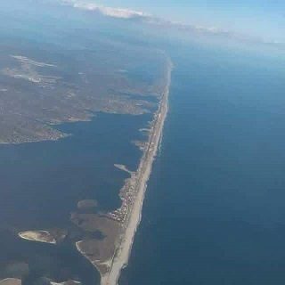 Aerial View of Fire Island New York